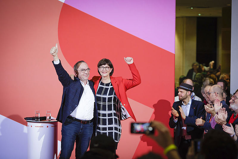 Norber Walter-Borjans und Saskia Esken sind neue Parteivorsitzende!