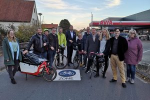Eröffnung der Fahrradzone in Werther